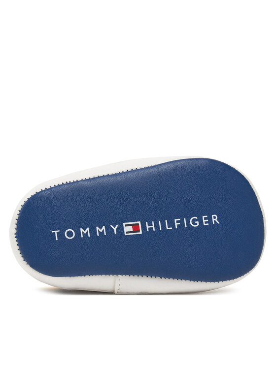 Tommy Hilfiger Tommy Hilfiger Laisvalaikio batai Flag Low Sneaker T0B9-33830-1755 Balta