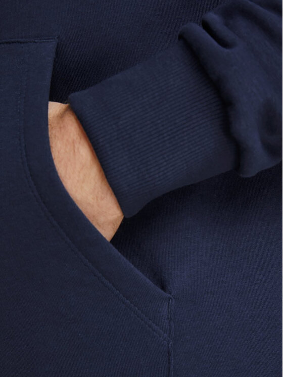Jack&Jones Jack&Jones Majica dugih rukava Corp Old Logo 12137054 Tamnoplava Regular Fit