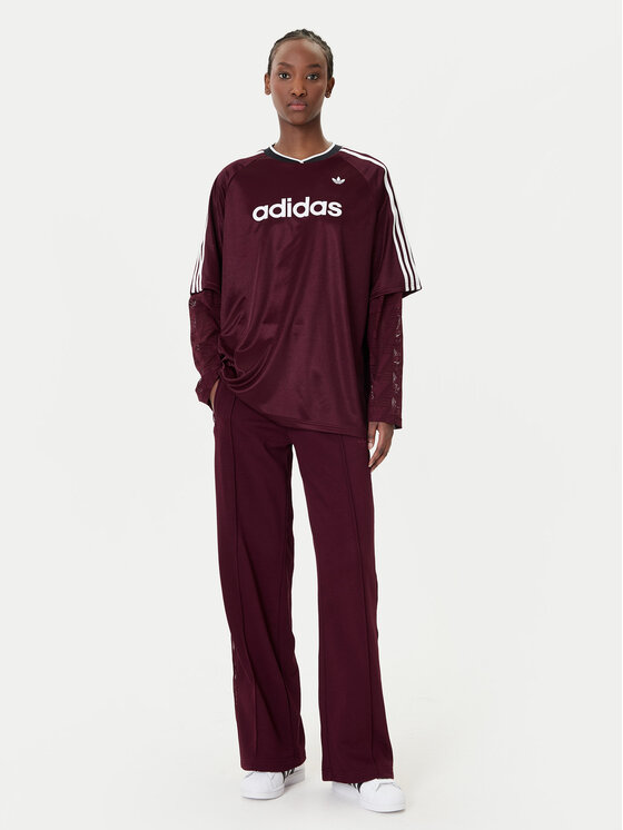 adidas adidas Blúzka KC6432 Bordová Oversize