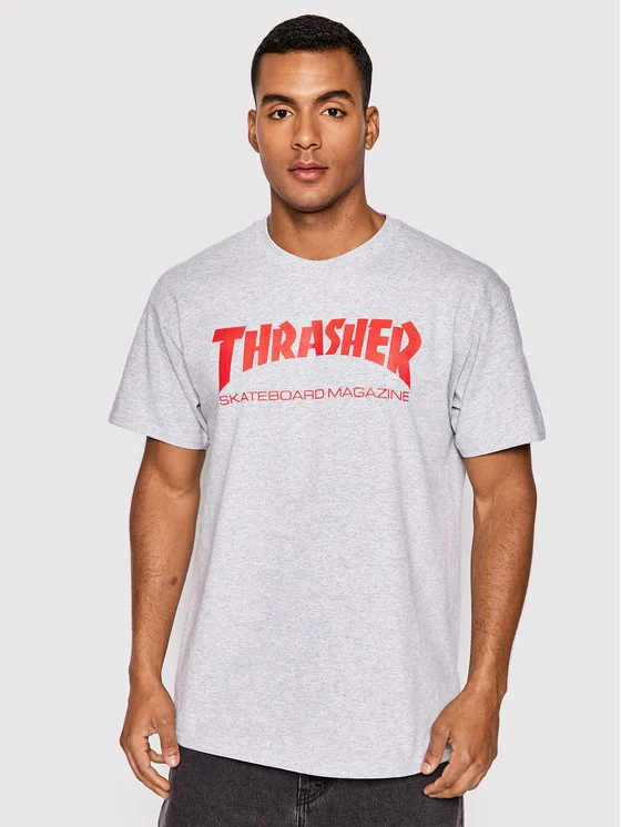 Thrasher T-Shirt Skatemag Grau Regular Fit