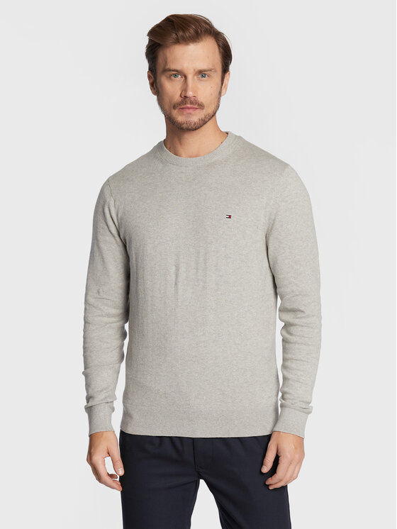 Tommy Hilfiger Tommy Hilfiger Džemper MW0MW28046 Siva Regular Fit