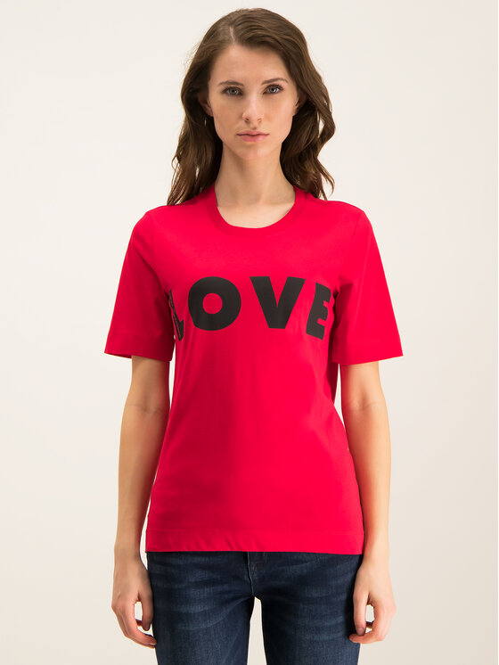 LOVE MOSCHINO Majica W4F151VM 3517 Rdeča Regular Fit
