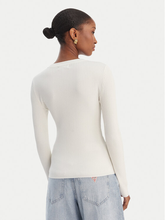 Guess Guess Pullover W6RR58 Z2YK2 Écru Regular Fit