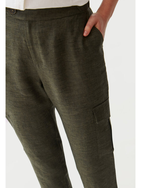TATUUM TATUUM Spodnie materiałowe ALTI 1 Zielony Loose Fit