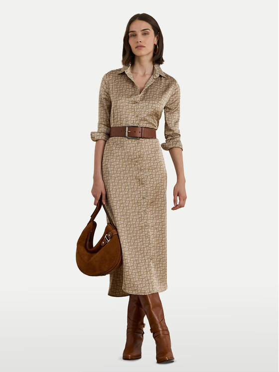 LAUREN RALPH LAUREN LAUREN RALPH LAUREN Hemdkleid 200979803001 Beige Regular Fit