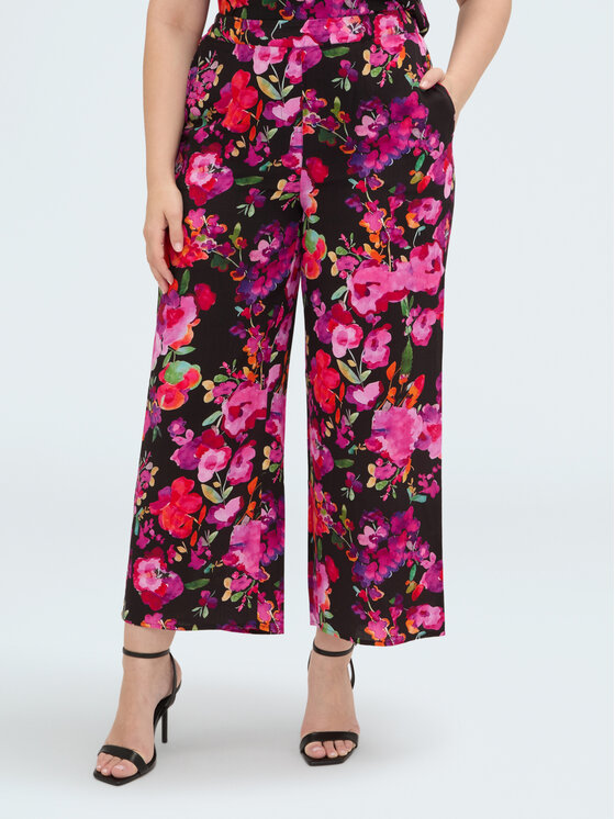 Fiorella Rubino Fiorella Rubino Spodnie materiałowe P012T005414N0Z3 Czarny Regular Fit