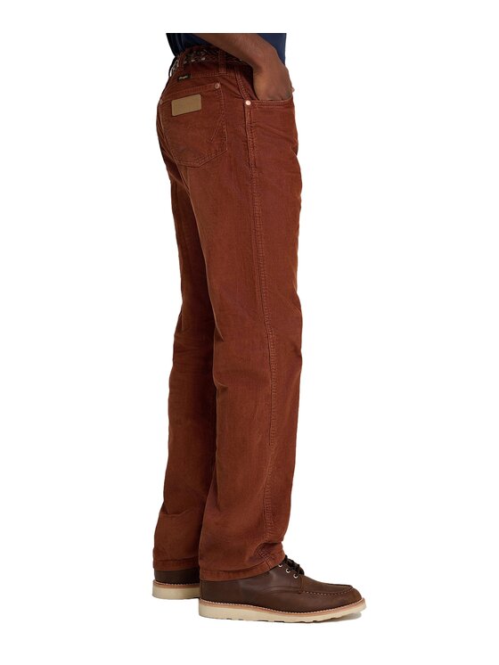 Wrangler Wrangler Spodnie materiałowe 112378541 Brązowy Straight Leg