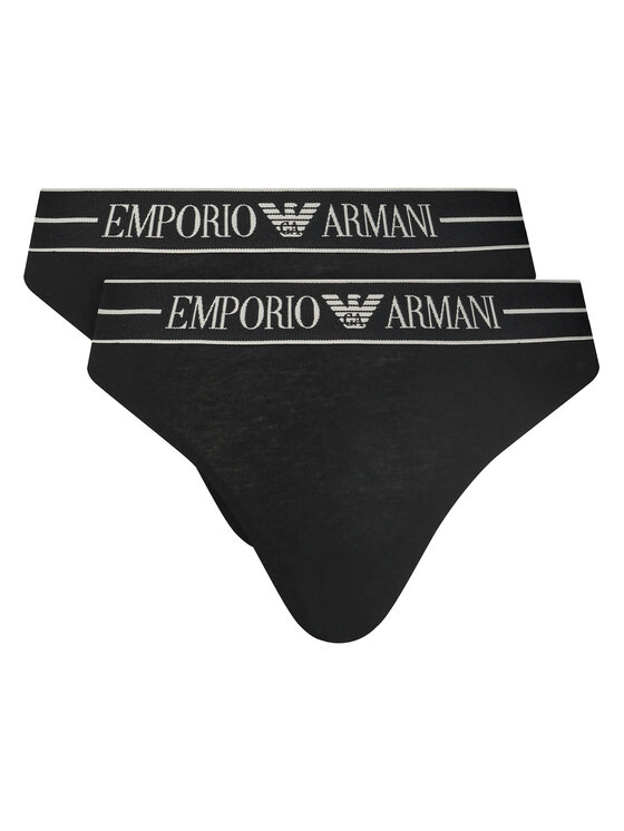 Emporio Armani Underwear Emporio Armani Underwear Fazonos bugyi szett EW000403 AF10881 MC005 Fekete
