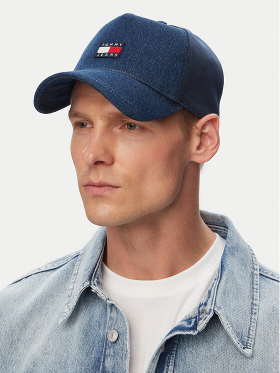 Tommy Jeans Tommy Jeans Kapa s šiltom Tjm Hertiage Denim Trucker AM0AM14205 Modra
