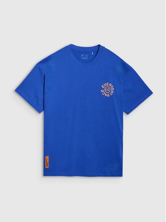 4F 4F T-shirt 4FWSS25TTSHM1979-36S Blu Oversize