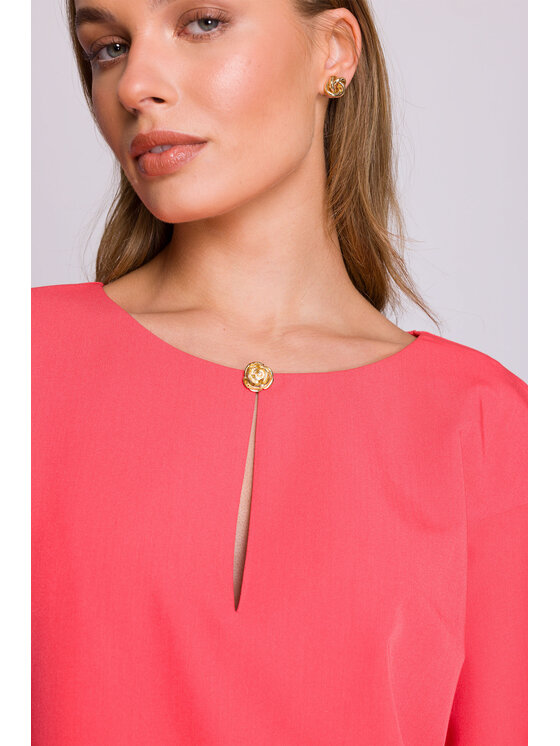 Stylove Stylove Večerní šaty S394 Oranžová Premium Fit