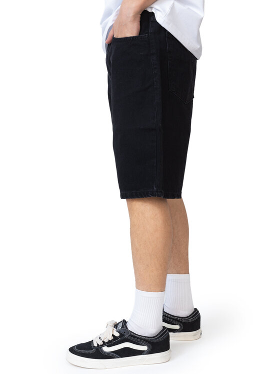 Kamuflage Kamuflage Szorty jeansowe Biggie Czarny Regular Fit