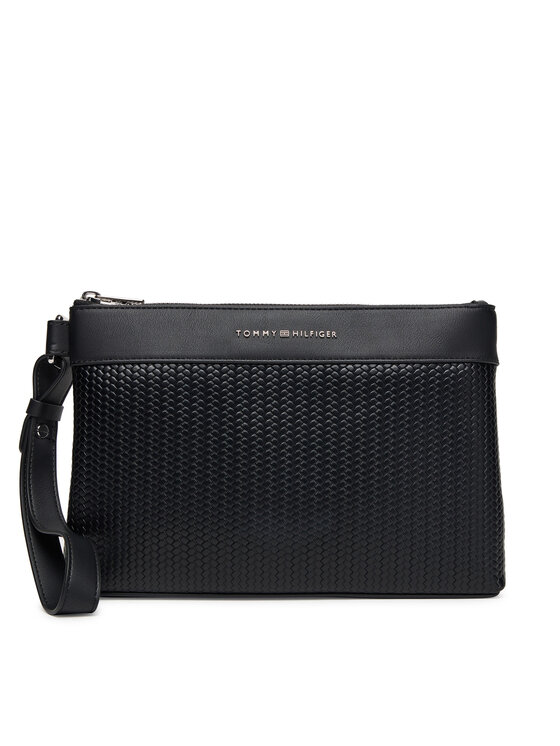 Tommy Hilfiger Saszetka Woven Pouch AM0AM13804 Czarny