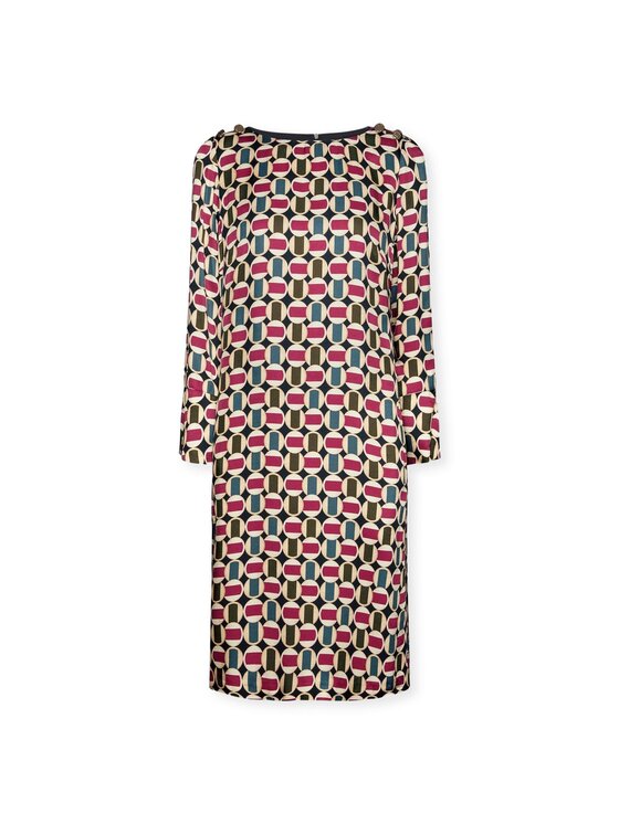 Elena Mirò Elena Mirò Vestito da giorno 7428P100244N001 Bordeaux Regular Fit