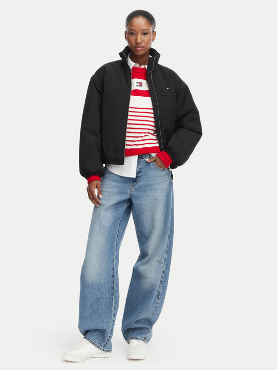 Tommy Jeans Tommy Jeans Преходно яке DW0DW22908 Черен Regular Fit
