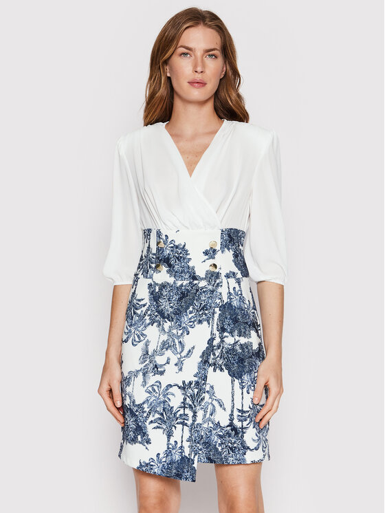 Rinascimento Rochie cocktail CFC0108694003 Alb Regular Fit La Reducere si Transport Gratuit Femei 2023-10-03 3