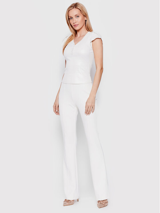 Blusa Aveline W2GP26 KAEV0 Bianco Slim Fit