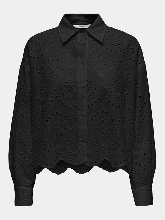 ONLY ONLY Srajca Valais 15269568 Črna Loose Fit