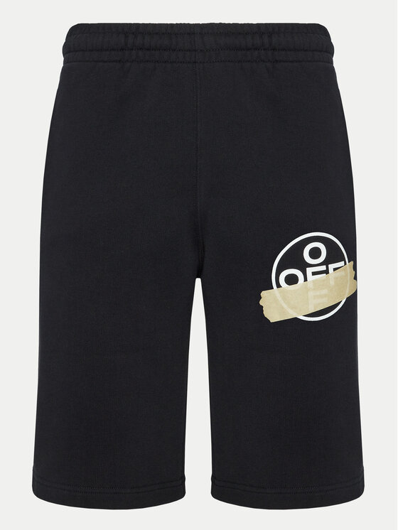 Off-White Off-White Pantaloni scurți sport OMCI006G20FLE0041061 Negru Regular Fit