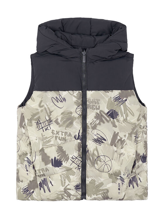 Mayoral Mayoral Vestă elegantă 4382 Negru Regular Fit