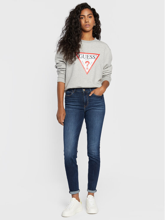 Guess Guess Pulóver Original W2YQ16 KBA10 Szürke Regular Fit