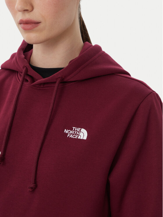 The North Face The North Face Mikina Evolution Simple Dome NF0A8CWN Bordó Regular Fit
