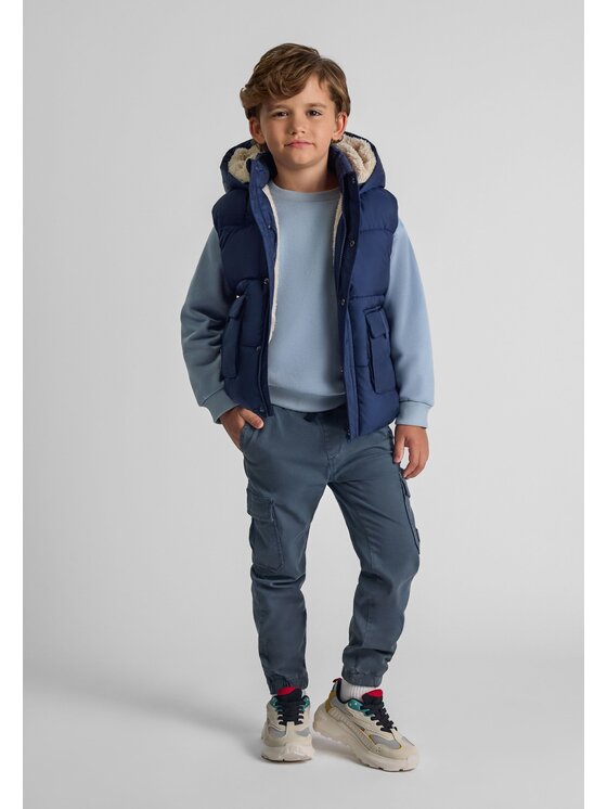 minoti minoti Kamizelka 27GILET3 Granatowy Regular Fit