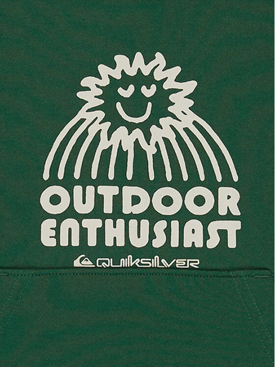 Quiksilver Quiksilver Bluza Graphics EQKFT03406 Zielony Regular Fit