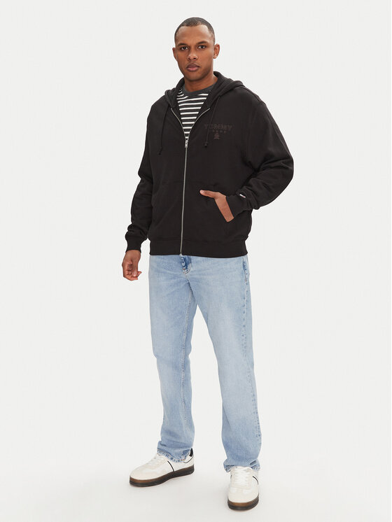 Tommy Jeans Tommy Jeans Mikina Varsity DM0DM20835 Černá Relaxed Fit