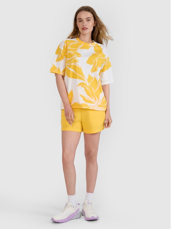4F 4F T-Shirt 4FRSS25TTSHF2692-90A Έγχρωμο Oversize