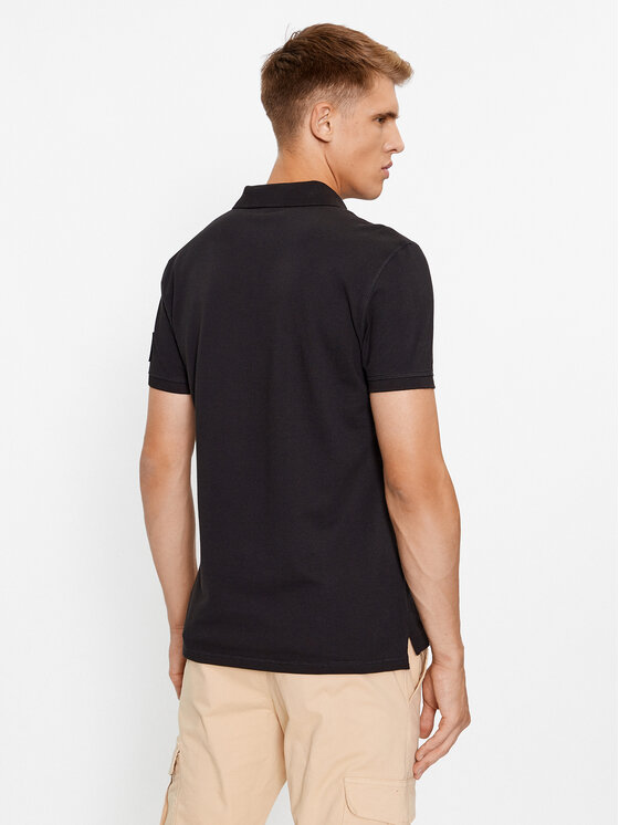Calvin Klein Jeans Calvin Klein Jeans Тениска с яка и копчета J30J323394 Черен Regular Fit