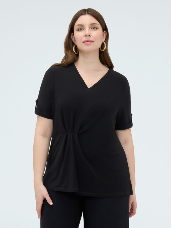 Fiorella Rubino Fiorella Rubino T-Shirt G05ZL008978N033 Czarny A-Line Fit