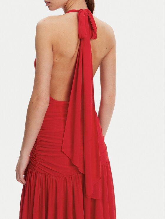 Bardot Bardot Sukienka wieczorowa 59835DB Czerwony Regular Fit