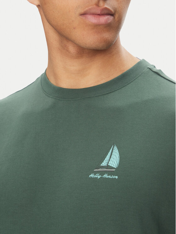 Helly Hansen Helly Hansen Футболка Shoreline 54601 Зелений Regular Fit