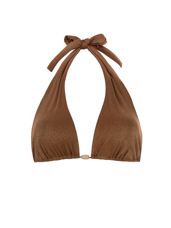 Miss Lou Miss Lou Bikini pezzo sopra G-LG1-BR Marrone
