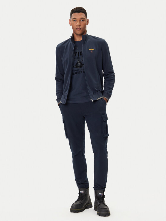 Aeronautica Militare Aeronautica Militare Bluză 252FE1956UF00459 Bleumarin Regular Fit