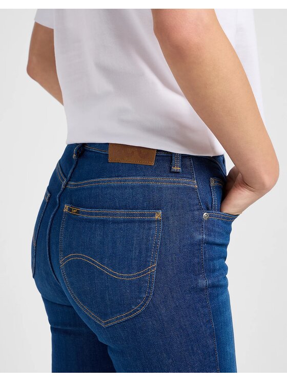 Lee Lee Jeansy SCARLETT HIGH Niebieski Skinny Fit