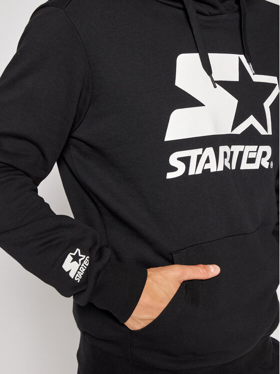 Starter Starter Bluză SMG-001-BD Negru Regular Fit
