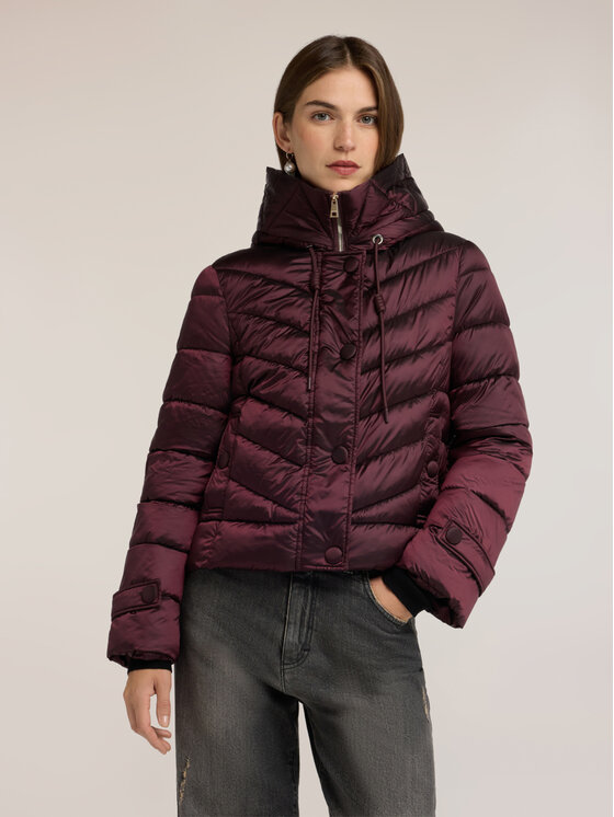 Motivi Motivi Giubbotto piumino F020Q000753N022 Bordeaux Boxy Fit