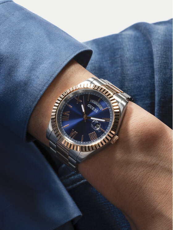Guess Guess Laikrodis GW0265G12 Sidabrinė