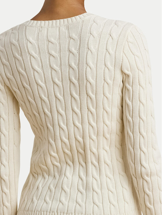 LAUREN RALPH LAUREN Lauren Ralph Lauren Πουλόβερ 200932223002 Εκρού Slim Fit