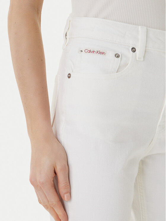 Calvin Klein Jeans Calvin Klein Jeans Jeansy LV047F712G Écru Straight Fit