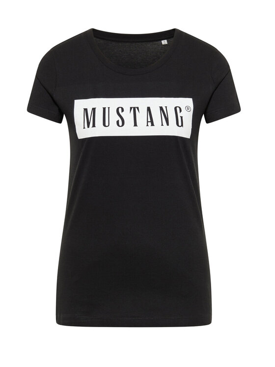 Mustang Mustang T-shirt Alina C Logo Tee Nero Regular Fit