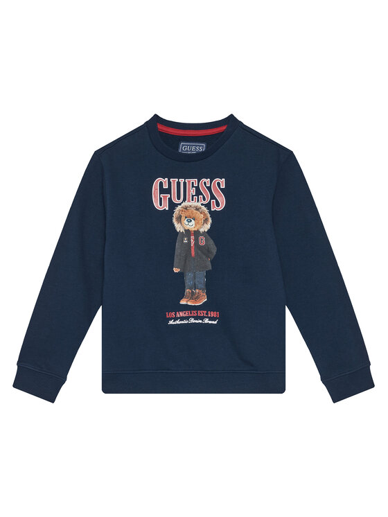 Guess Guess Світшот L5BQ07 KAD74 Cиній Regular Fit