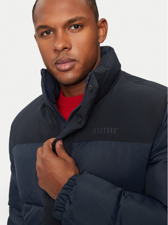 Mustang Mustang Winterjacke Oakfield 1015607 Dunkelblau Regular Fit