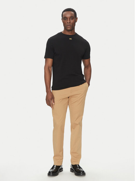 KARL LAGERFELD KARL LAGERFELD Marškinėliai 755058 552235 Juoda Regular Fit