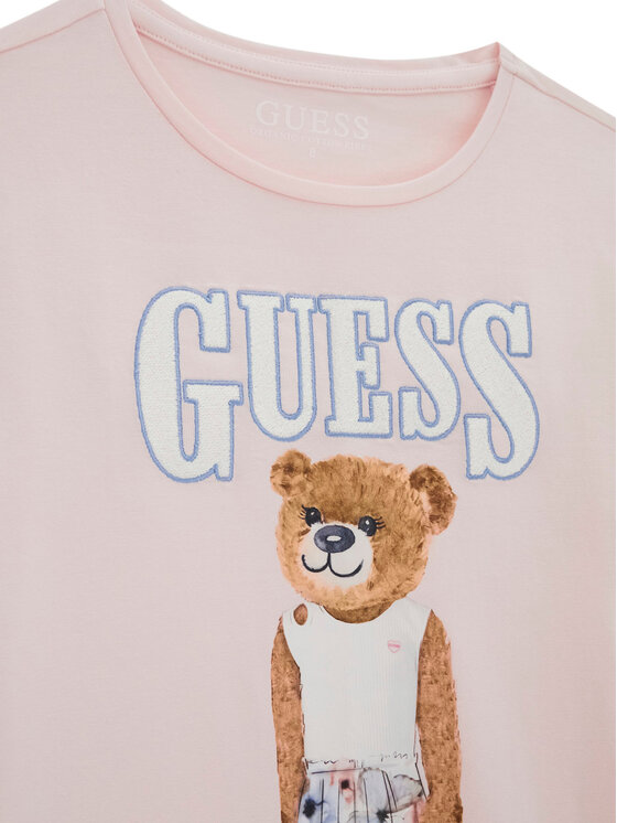 Guess Guess T-Shirt J6RI10 K6YW4 Ροζ Regular Fit
