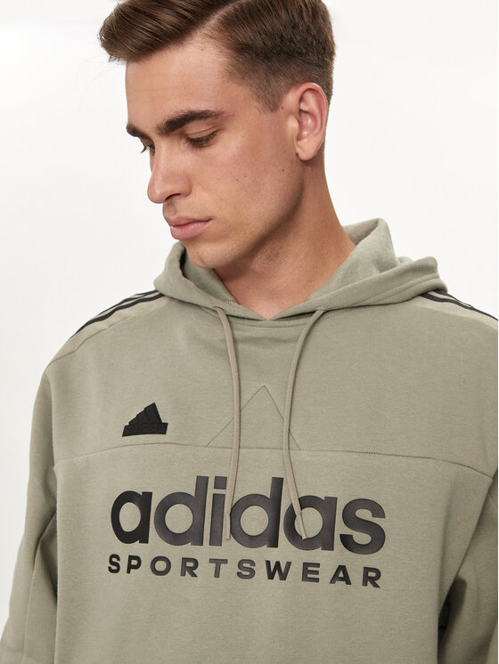 adidas adidas Majica dugih rukava House of Tiro IV8125 Zelena Relaxed Fit