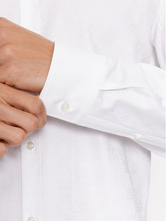 HUGO Hugo Koszula Kenno 50500965 Biały Slim Fit