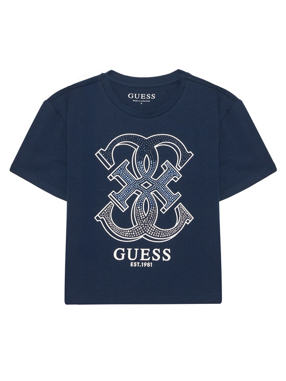 Guess Guess Tricou J6RI28 K6YW4 Bleumarin Regular Fit